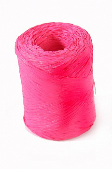 Рафия 200/60 старлайт- ярко-розовая (1,5см х 200м)