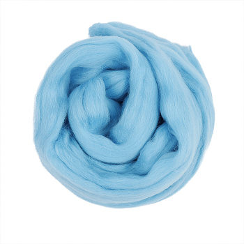 Шерсть для валяния ПЕХОРКА тонкая шерсть (100%меринос.шерсть) 50г цв.172 ярк.голубой