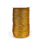 Резинка TBY шляпная (шнур круглый) цв.золото 2,5мм боб.100м