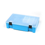 Коробка для мелочей арт.T-05-05-08 пластик в ассортименте (27,4х18,8х6,5см) 20 катушкодержателей для ниток