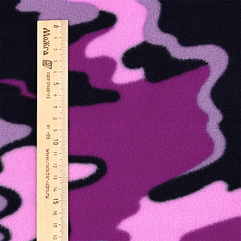 Ткань флис 2-х ст. FL-240.ca.purple 240 г/м² 100% ПЭ шир.150см фиолетовый уп.1м