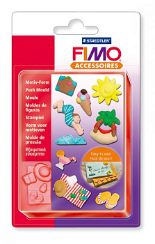 FIMO Формочки для литья Каникулы уп. 10 форм 3x3 см арт.8725 03