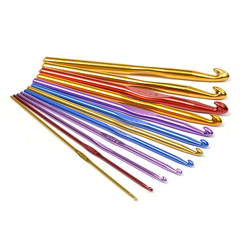 Набор алюминиевых крючков для вязания арт.AL-CH04 Maxwell Colors MIX (2-9мм)