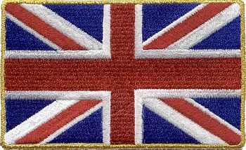 Нашивка арт.НРФ.03993117 Union Jack - британский флаг 9х6 см 5 шт