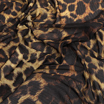 Сетка эластичная арт.T-0904 120г/м² принт Леопард ш.150см цв.5 бежевый уп.3м