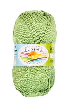 Пряжа ALPINA ANABEL (100% мерсеризованный хлопок) 10х50г/120м цв.160 зеленый