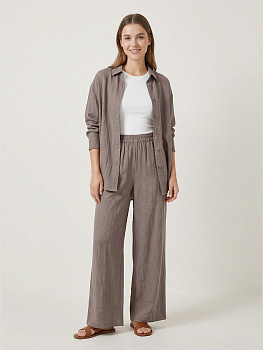 Ткань хлопок искусственный крэш 130г/м² 100%полиэстер 150 см арт.TBY.KR.75 75 капучино 25 м