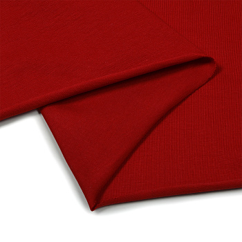 Ткань трикотаж Кулирка с лайкрой 190г пенье 180см красный 18-1550 уп.6м
