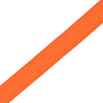 Тесьма в рубчик (шляпная) TBY арт. TGS20006S шир.20мм цв.оранжевый  уп.50м