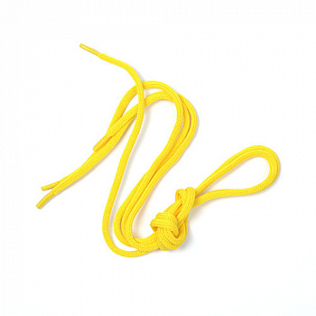 Шнурки круглые 4,5 мм 1с36 длина 80 см, компл.2шт, цв.желтый