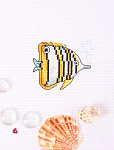 Набор для вышивания KLART арт. 8-459 Рыба-бабочка 10х8,5 см