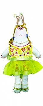 Набор для шитья и вышивания текстильная игрушка арт.МП-24х13- 8005 Зайка Зоя