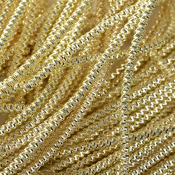 Канитель мягкая, фигурная арт.KAN/MS2-21 глянец, цв.белое золото уп.100 г