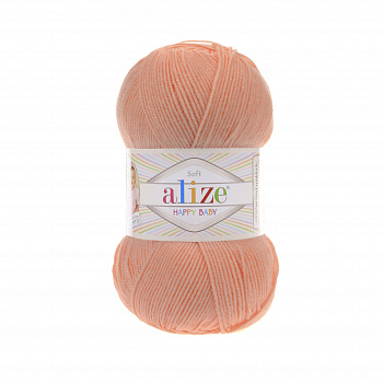 Пряжа для вязания Ализе Happy Baby (65% акрил, 35% полиамид) 5х100г/350м цв.282 св.персиковый