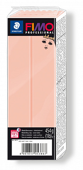 FIMO professional doll полимерная глина, запекаемая в печке, уп. 454г цв.полупрозрачный розовый, арт.8071-432