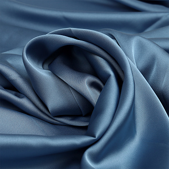 Ткань шелк Армани 90г/м² 97% ПЭ 3% Спандекс шир.150см арт.TBYArm-139 цв.139 датский голубой уп.5м