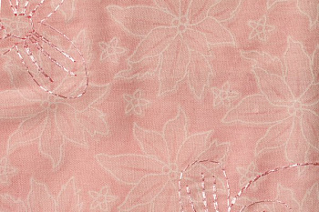 Ткань вышитая в нарезке арт.750-1 цв.5 (149) св.розовый шир.150 см уп.3,7м