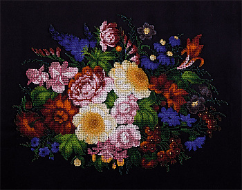 Набор для вышивания PANNA арт. BN-5011 Жостовские цветы 43х34 см