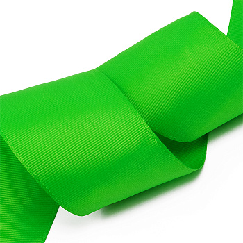 Лента Ideal репсовая в рубчик шир.50мм цв. 579 ярк.зеленый уп.27,4м