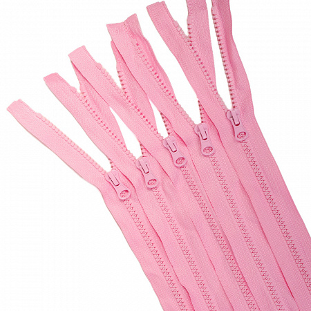 Молния Mzip трактор №5 1 замок усил.зв., 65см, цв.F134 св.розовый уп.50шт