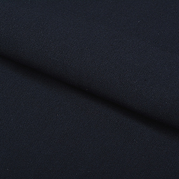 Ткань трикотаж Футер 2х нитка начес хлопок 190г опененд 100+100 т.синий 19-4010 уп.10м