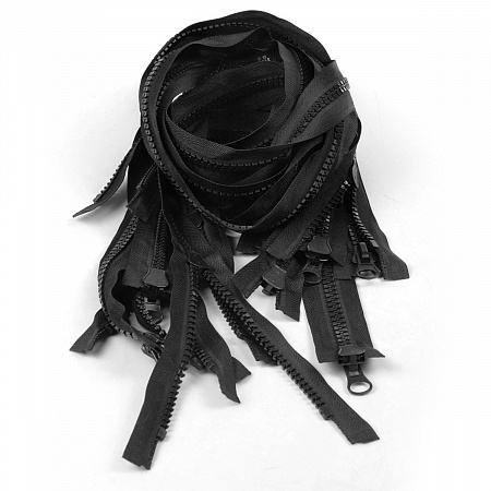 Молния Mzip трактор №8 2 замка усил.зв., 80см, цв.F322 черный уп.50шт