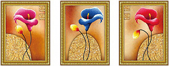 Набор Колор Кит мозаичная картина арт.КК.90177 Каллы триптих 26х35х3