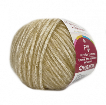 Пряжа для вязания ТРО Фиджи (20% мериносовая шерсть, 60% хлопок, 20% акрил) 5х50г/95м цв.0124 песочный