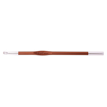 47472 Knit Pro Крючок для вязания Zing 5,5мм, алюминий, охра (коричневый)