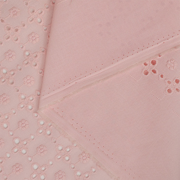 Ткань шитье TBY-8167-02 100г/м2 100% хлопок шир.150см цв.розовый уп.3м