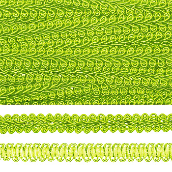 Тесьма Шанель плетеная TBY шир.8мм 0384-0016 цв.52 салатовый уп.18,28м