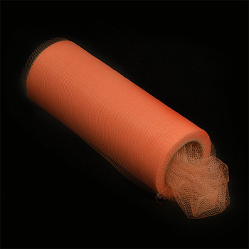 Фатин средней жесткости в шпульках,100% нейлон, арт.TBY.C шир.150мм цв.12 оранжевый уп.22.86м