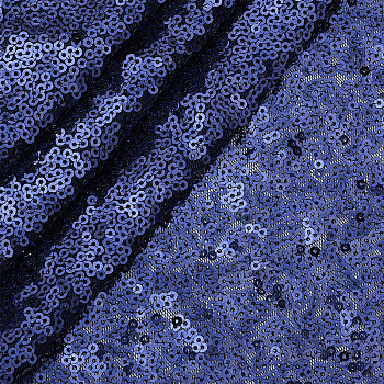 Ткань с пайетками шир.150см 100% полиэстер арт.002-10015 цв.т.синий 200 г/м.пог рул.25м