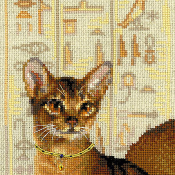 Набор для вышивания РИОЛИС арт.1671 Абиссинские кошки 40х40 см