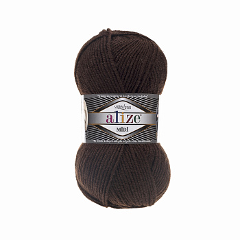 Пряжа для вязания Ализе Superlana midi (25% шерсть, 75% акрил) 5х100г/170м цв.026 кориченевый